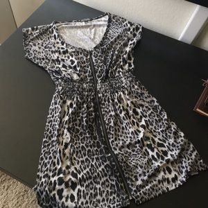 Animal print dress